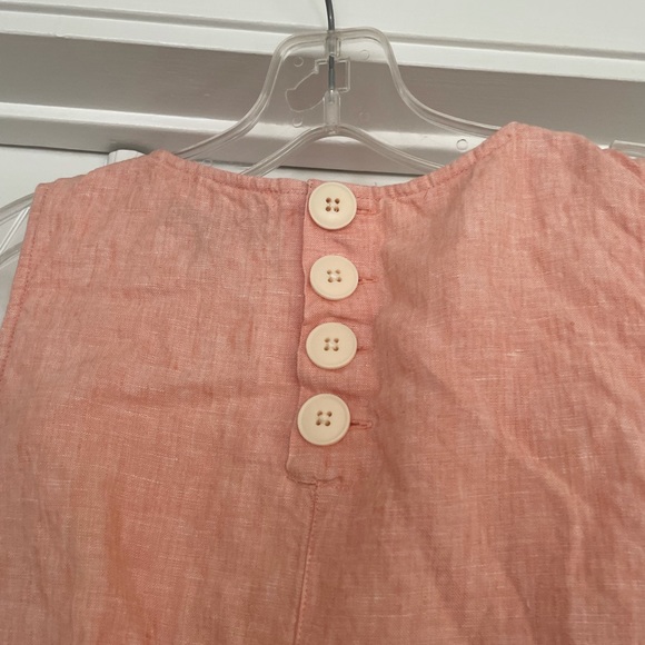 JCrew Peach Button Back 100% Linen Shift - Picture 14 of 14